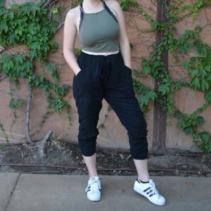 Cotton On Black High Waisted Joggers